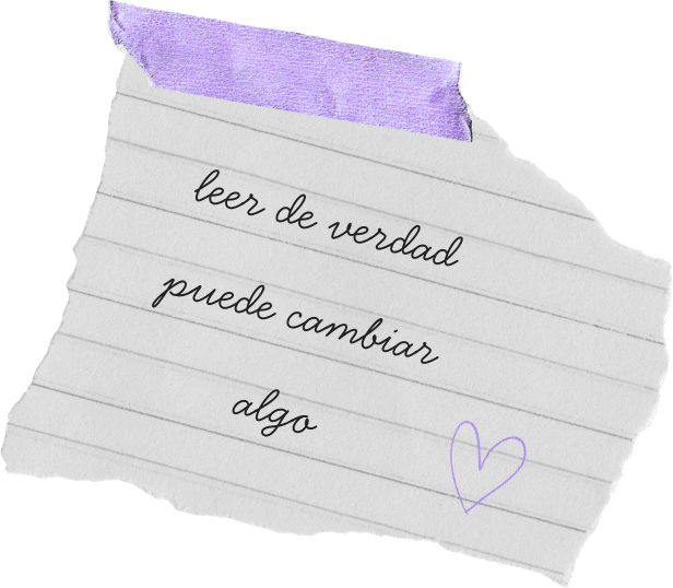 leer de verdad puede cambiar algo